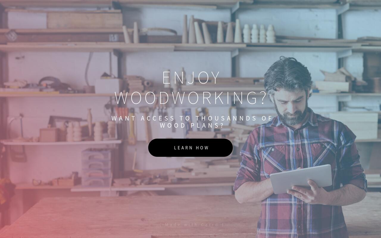 Carrd profile picture for @woodworking
